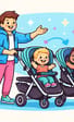 best single to double stroller
