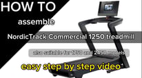 How to easily assemble NordicTrack 1250 1750 and 2450 treadmill - 2023 model