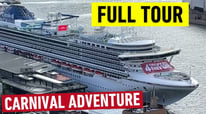 Strolling Around Carnival Adventure Cruise Ship