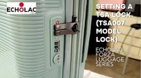 Setting a TSA Lock for #Echolac #Forza #Luggage (TSA007 Model Lock)