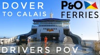 Drivers POV Boarding P&O Ferries Dover to Calais