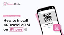 How to Install Sakura Mobile Travel 4G eSIM on iPhone