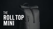 Discover The Roll Top Mini | Black Backpack