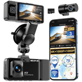 NEXPOW 3 Channel Dash Cam