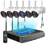 OHWOAI 3MP 16CH NVR 6 Cams