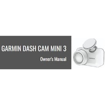 Garmin Dash Cam Mini 3 - Manual Page