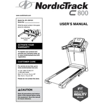 NordicTrack C800 Treadmill Owner's Manual