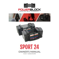 PowerBlock Sport 24 Adjustable Dumbbells User Manual