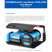 ACFARM TK-P504 + RG Kits 0.25 Acre 47% Slope Robotic Lawn Mower (1)