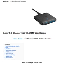 Quick Start Guide: Anker 543 