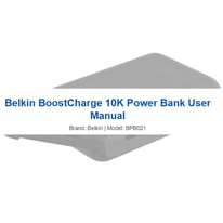 Belkin BoostCharge 10K User Manual