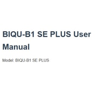BIQU B1 SE Plus 3D Printer User Manual