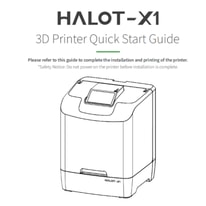Creality Creality HALOT-X1 Combo 3D Printer Quick Start Guide