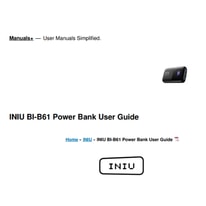 INIU B61 User Manual