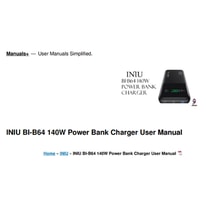 INIU B64 User Manual