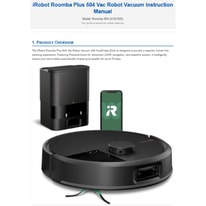 iRobot Roomba Plus 504 Robot Vacuum K151020 User Manual