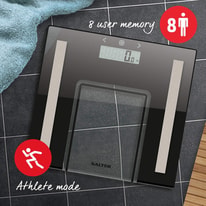 Salter Slim Glass Analyser Bathroom Scale User Manual