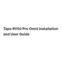 Tapo RV50 Pro Omni User Guide