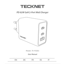 Tecknet 65W Owner’s Guide