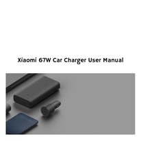 Xiaomi 67W Car Charger User Manual