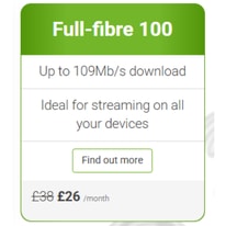 Start Using 1pBroadband Full fibre 100