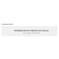 HelloBaby HB6250 Operation Guide