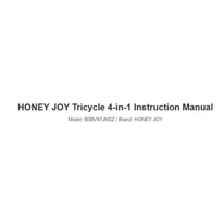 Your New HONEY JOY 4-in-1Tricycle Buddy: A User&rsquo;s Guide