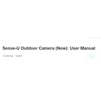 All About Sense-U AI Battery Cam