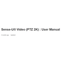 Sense-U AI PTZ Cam User Guide