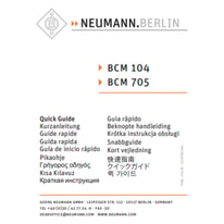 Neumann  BCM 705 User Guide