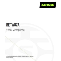 Shure BETA 87A Guide