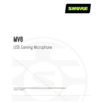 Shure MV6 Manual