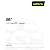 Shure SM57 Manual