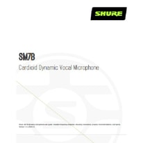 Shure SM7B Manual