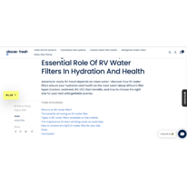 All About Glacier Fresh RV003/RVWP03 