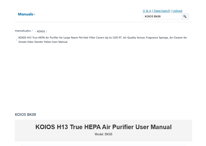 Your Guide Before Using KOIOS BK08