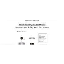 Your Berkey Travel Water Filter Assistance Guide