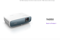 BenQ TK850 - User Manual & Guidance