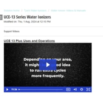 Tyent UCE 13 Plus Installation Guide