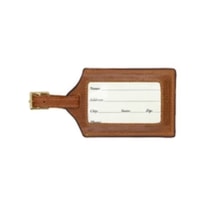 All About Boston Red Sox Brown Ultra Suede Luggage Tag
