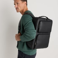 All About Quince Italian Saffiano Backpack