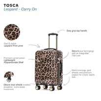 Get to Know Tosca Travelgoods Leopard Luggage