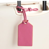 All About Vera Bradley Faux Leather Luggage Tag
