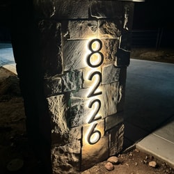 Lighted Address Numbers