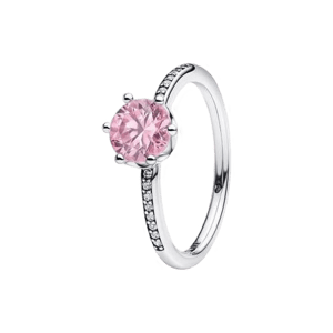 Pandora Fuchsschwanz-Charm-Halskette mit Pav&eacute;-Verschluss