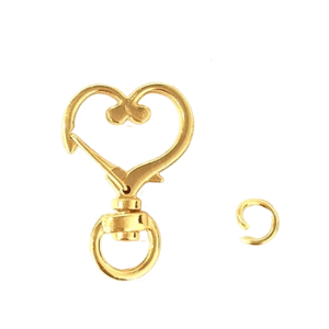 JewelryAndFindings Heart Alloy Swivel Clasps