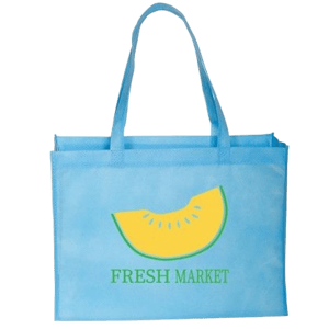 4AllPromos Imprinted Eco-Friendly Non-Woven Shopping Tote Bag 