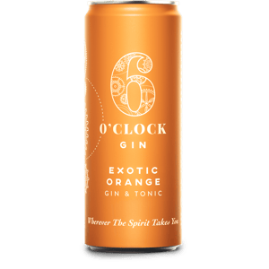 6 O'Clock Gin Exotic Orange Gin & Tonic (Case of 12) 