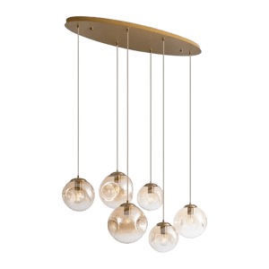 Lampeetlumi&egrave;re Suspension Art D&eacute;co Laiton Douglass