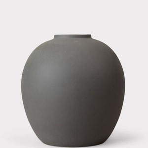 Afloral Edie Stoneware Vase in Smokey Matte Taupe - 10.75"